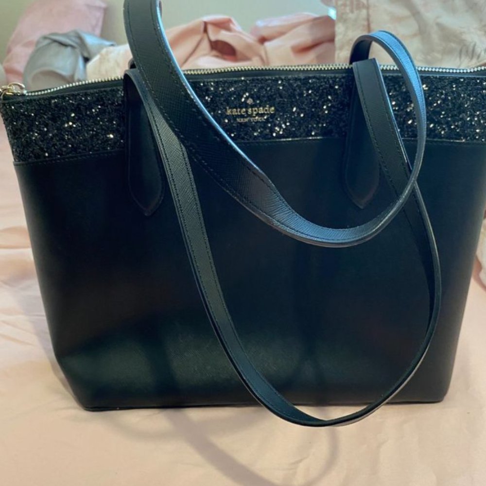 Kate Spade Black Tote Purse USED